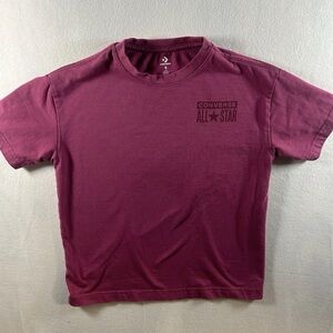 Converse Kids' Burgundy All Star Tee
